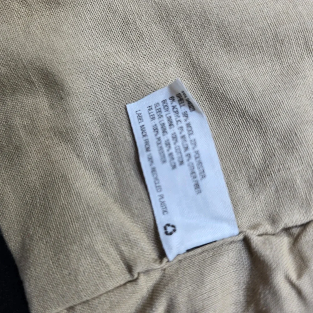 GAP Kids Wool Peacoat‎ Kids Boys Size 6 Black Double Breasted Anchor Buttons